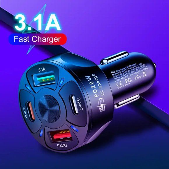 4-port Car Charger - Picture 3 of 3